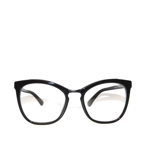 Chanel 5393-A 1646/1W Black + 2 Sun Magnetic Lenses Eyeglasses Ch5393A - Picture 2 of 6